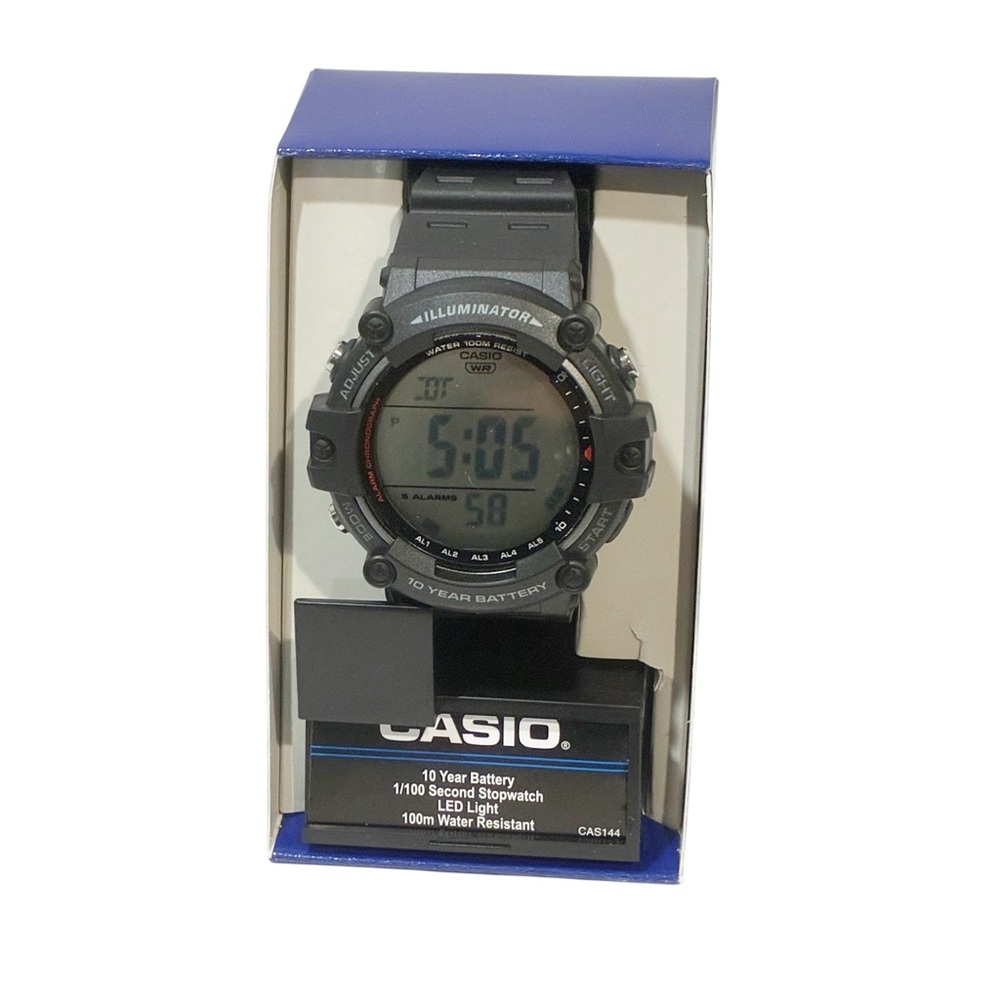 Casio Men's AE1500WH-1A Digital Black Resin Band Watch NEW
